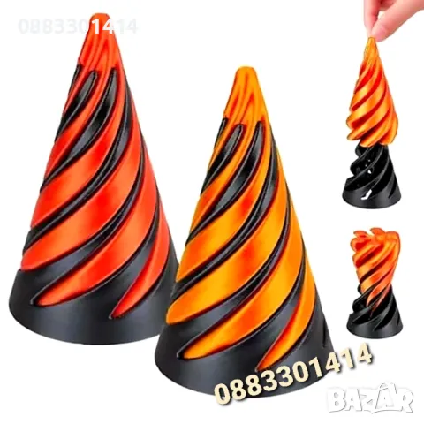 Спиралкон Spiral cone Фиджет Антистрес Невъзможна пирамида , снимка 2 - Образователни игри - 48990442
