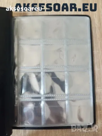 Кожен джобен класьор албум с капачета за 120 монетни пари книга колекция за събиране и подарък, снимка 6 - Нумизматика и бонистика - 49272033