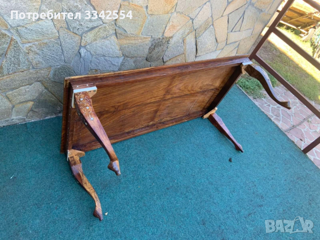 МАСА ХОЛНА МАСИЧКА ЧИПЪНДЕЙЛ ИНТАРЗИЯ-1220Х590Х460ММ, снимка 7 - Маси - 51769127