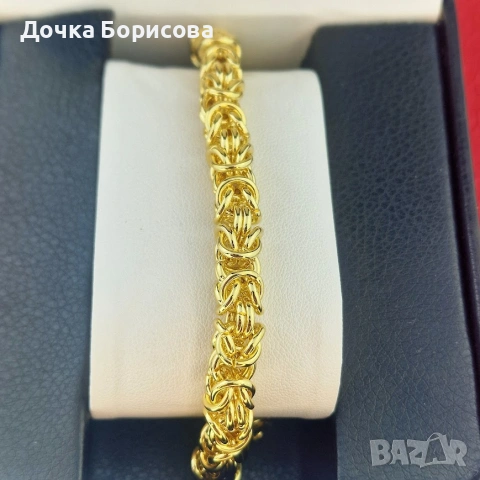 Royal Byzantine Bracelet - мъжка гривна с позлата 