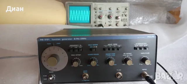 Функционален генератор Philips PM 5131, снимка 7 - Друга електроника - 55993159
