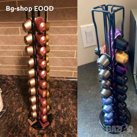 Вертикален Органайзер за 40 капсули Неспресо, Долче Густо, Лаваца , снимка 7 - Други стоки за дома - 53809136