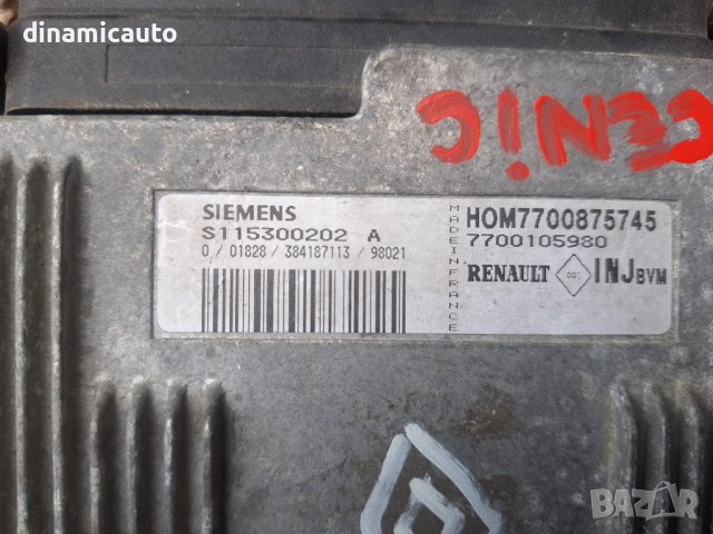 Компютър двигател за Renault Scenic 1.6 90hp - 7700875745, снимка 2 - Части - 44595604
