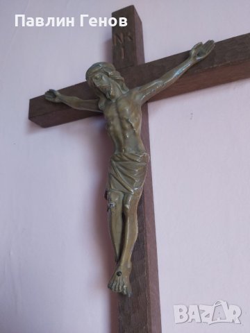Стар кръст , Исус Христос 50х26см , снимка 7 - Други ценни предмети - 41394552