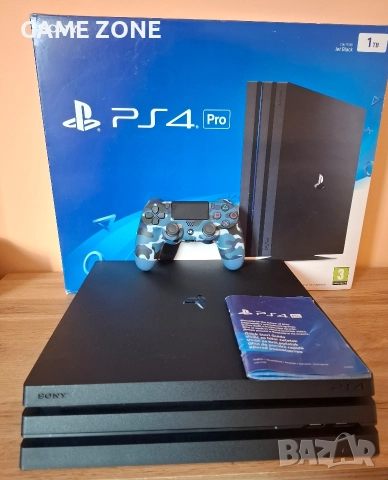 Playstation 4 Pro 1TB Jet Black Гаранция 