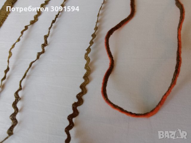 1890г- френски златни метални оплетка, галон, дантела, снимка 16 - Антикварни и старинни предмети - 40791798