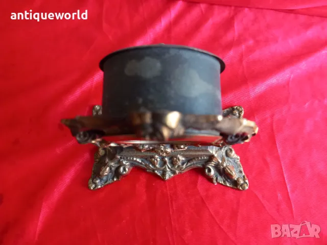 Стар Настолен Бронзов Бароков Часовник, снимка 6 - Антикварни и старинни предмети - 48422623