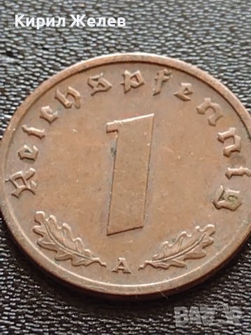 Две монети 1 райхспфенинг 1939г. / 1 райхспфенинг 1943г. Трети райх с СХВАСТИКА редки 14742, снимка 3 - Нумизматика и бонистика - 40649833