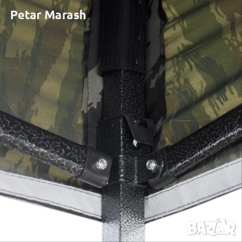 Камуфлажна Сгъваема Градинска Шатра 3×3м тип Хармоника – стабилна, водоустойчива и лесна за разпъван, снимка 7 - Градински мебели, декорация  - 51452173