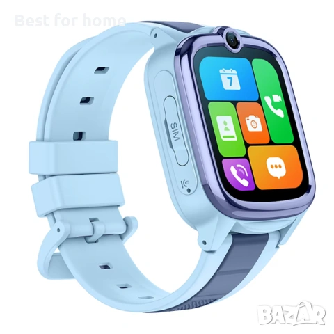 Детски смарт часовник K59H 4G – Видео разговори, GPS проследяване и SOS бутон (розов)