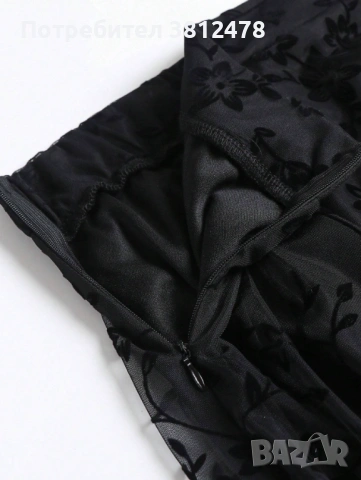 Плюс размер Елегантна винтидж романтична ежедневна пола, снимка 5 - Поли - 53851479