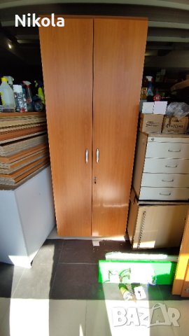 Офис шкафе - Двукрили гардероби за документи с рафтове -  80/205/37