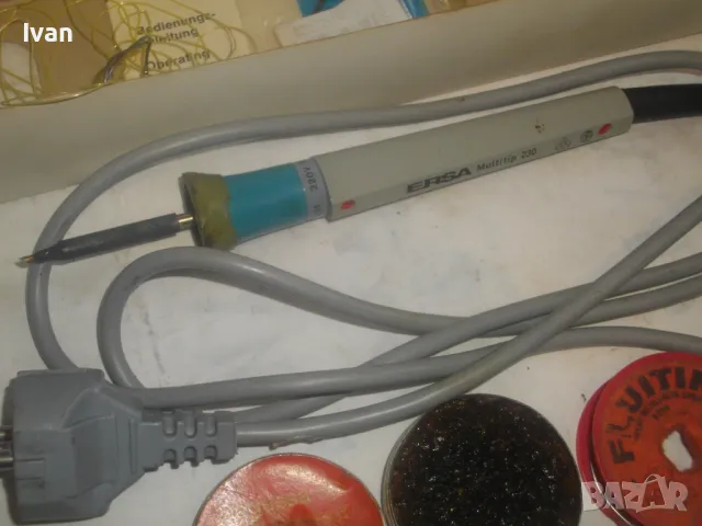 ПРОФЕСИОНАЛЕН ЕЛЕКТРИЧЕСКИ ПОЯЛНИК ЗА МИКРОЕЛЕКТРОНИКА 8 вата ERSA Multitip 230 Пълен комплект , снимка 12 - Поялници и запояване - 47977873