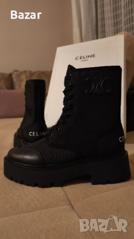 Боти Celine Дамски Размер 38 Нови Пълен Комплект Оригинални, снимка 3 - Дамски боти - 52370905