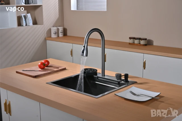 Мултифункционална кухненска мивка 50см