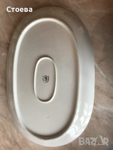 комплект от две големи плата и салатиера + прибори  , снимка 2 - Чинии - 39683679