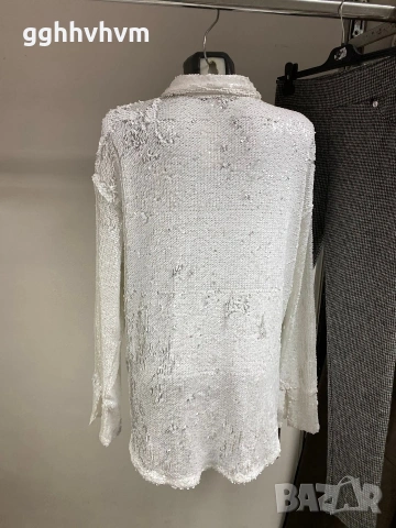 риза с обръщащи се пайети, снимка 5 - Ризи - 53063264