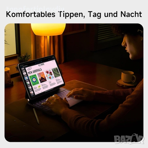 Калъф с клавиатура за iPad Air 13,2024 (M2), iPad Pro 12.9,Гаранция, снимка 5 - Калъфи, кейсове - 53518935