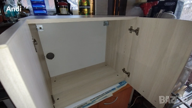 Кухненски шкаф горен с две врати и рафт 70/60/40см избелен дъб, снимка 12 - Кухни - 53115663