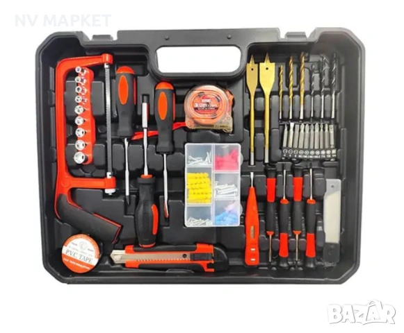 Комплект ударна бормашина, 111 аксесоара, 24 V, 5 Ah, снимка 4 - Бормашини - 53850758