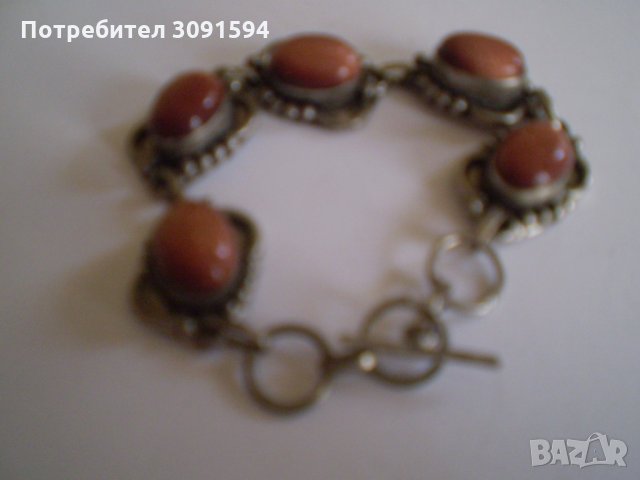  Ретро гривна с естествени камъни , снимка 3 - Антикварни и старинни предмети - 34551433