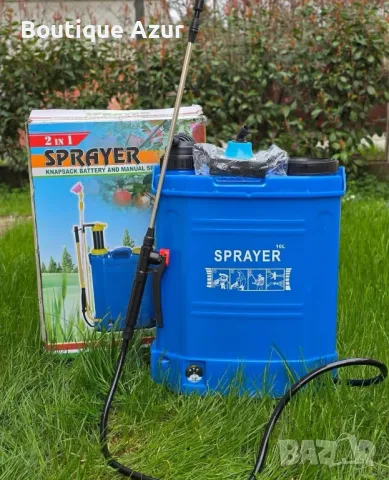 Мощна и удобна акумулаторна пръскачка с батерия 16L – за градина, оранжерия и земеделие