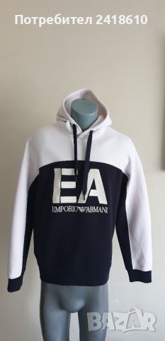 Emporio Armani Hoodie Mens Size L ОРИГИНАЛ! Мъжки Суичер!, снимка 9 - Спортни дрехи, екипи - 41472225