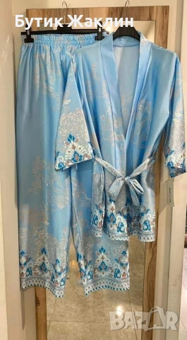 Луксозен сет от риза,кимоно и панталон , снимка 10 - Комплекти - 53770293