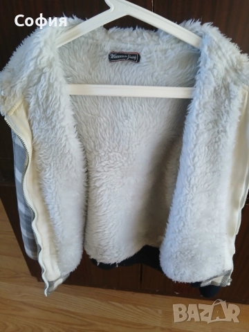 яке с качулка и кожена подплата , снимка 4 - Якета - 51716254