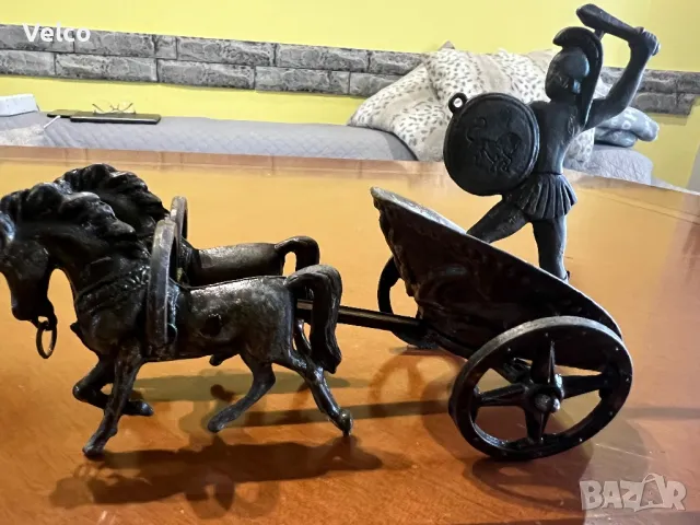 бронзова колесница , снимка 5 - Антикварни и старинни предмети - 49527152