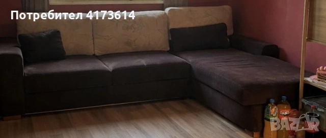 Разтегателен ъглов диван