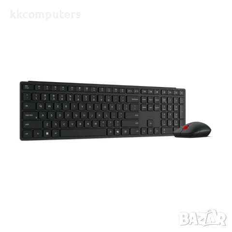 Lenovo Wireless Multi-Mode Pro Combo Keyboard and Mouse 6000 Безжичeн комплект, Черен