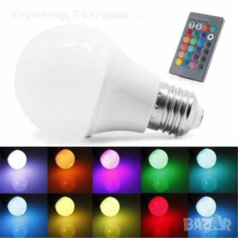 Многоцветна LED крушка с дистанционно - парти лампа, снимка 3 - Крушки - 41943075