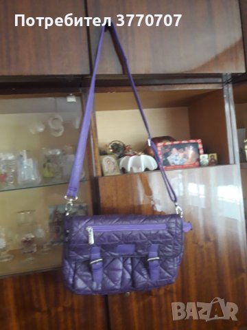Чисто нова лилава дамска чанта