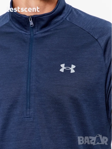 €51,13 Under Armour 1/4 Zip блуза – XL – Loose – синя – без забележки, снимка 8 - Блузи - 53001761