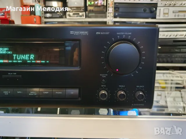 Усилвател ONKYO A-SV610pro Две по 125 вата на 8 ома.  В отлично техническо и визуално състояние., снимка 5 - Ресийвъри, усилватели, смесителни пултове - 47853259