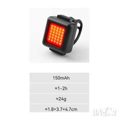 Заден COB стоп 130 lm с USB Type-C, снимка 4 - Аксесоари и консумативи - 55866696