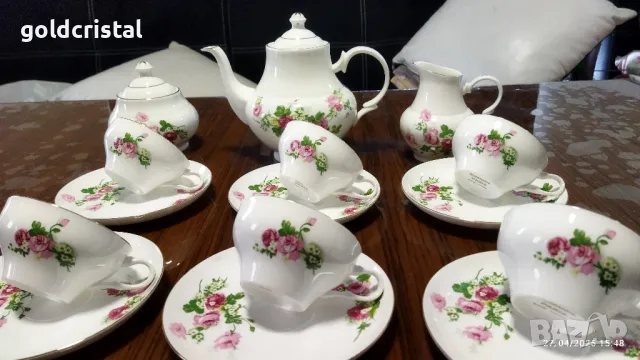 фин костен порцелан Франция чаши за кафе чай , снимка 5 - Антикварни и старинни предмети - 50093345