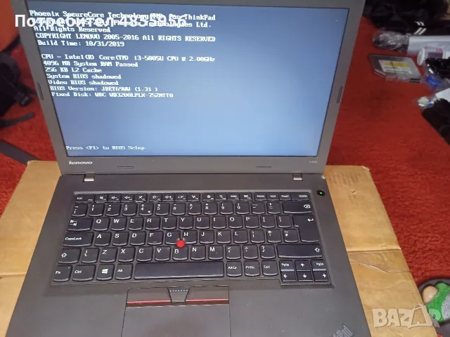 Лаптоп - Lenovo ThinkPad L450 14" Laptop Intel Core i5 4th Gen CPU 8GB 128GB Windows 10, снимка 2 - Лаптопи за дома - 56234430