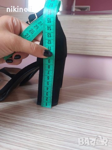 Високи сандали с дебел ток, снимка 6 - Сандали - 42389791