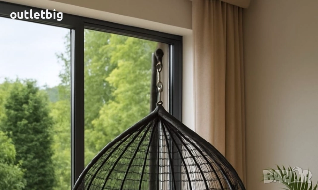 Градинска висяща люлка тип гнездо,яйце–Промоция! , снимка 2 - Градински мебели, декорация  - 52301722