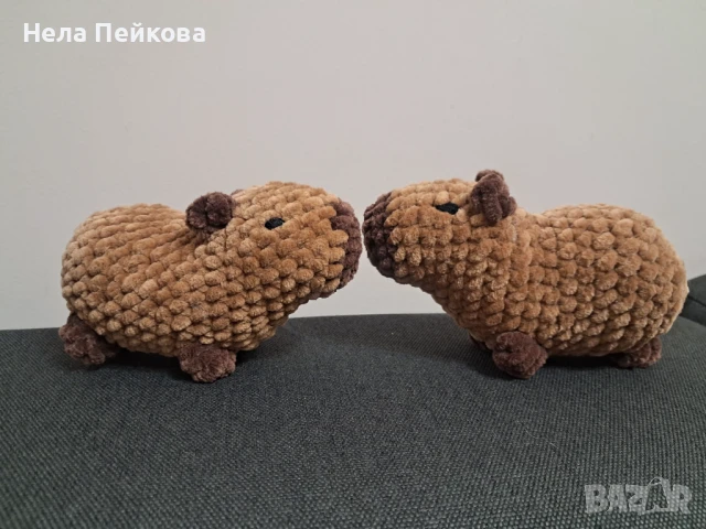 Капибара плюшена играчка, снимка 4 - Плюшени играчки - 51121375