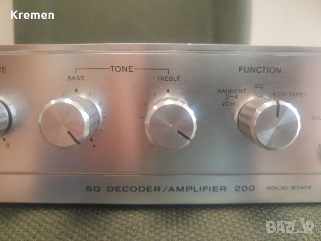 Ретро усилвател SONY SQ DEKODER/AMPLIFIER 200, снимка 4 - Ресийвъри, усилватели, смесителни пултове - 42404653