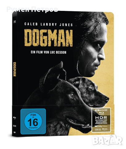 нов 4К + блу рей стилбук DOGMAN на Люк Бесон - 4K + Blu-ray Steelbook, снимка 1