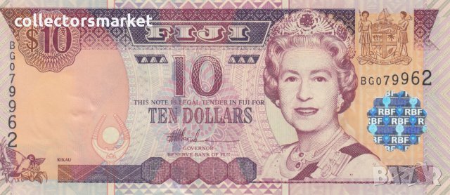 10 долара 2002, Фиджи
