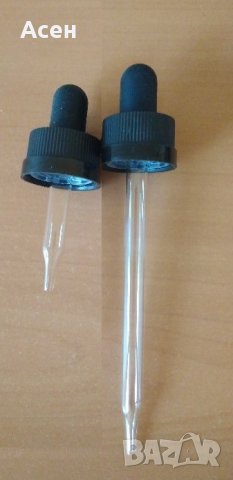 Продавам стъклени флакони с капкомер, снимка 3 - Буркани, бутилки и капачки - 21336020