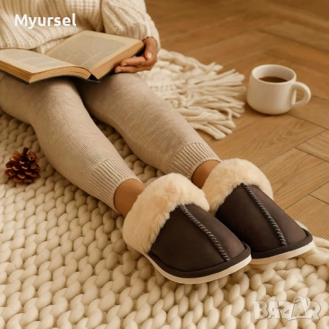 ❄️ Пухкава топлина и удобство през зимата! ❄️ ✨ , снимка 3 - Пантофи - 52511473