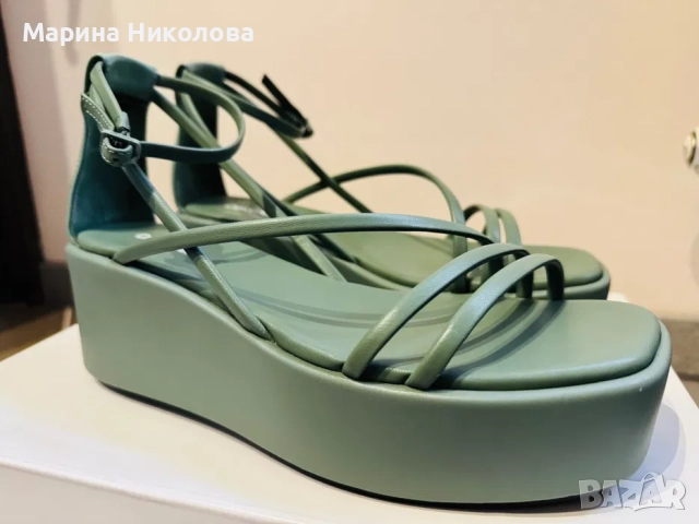 Сандали Calvin Klein естествена кожа, снимка 2 - Сандали - 52059834