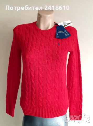 POLO Ralph Lauren Cable Wool / Cashmere Knit Womens Size S  НОВО! ОРИГИНАЛ! 2бр Дамски Пуловера, снимка 8 - Блузи с дълъг ръкав и пуловери - 52881391