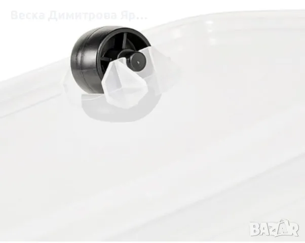 Кутия за съхранение, Keeeper Lars, 29 L, 58 x 39 x 16 cm, с колела и капак, снимка 3 - Кутии за храна - 49418878